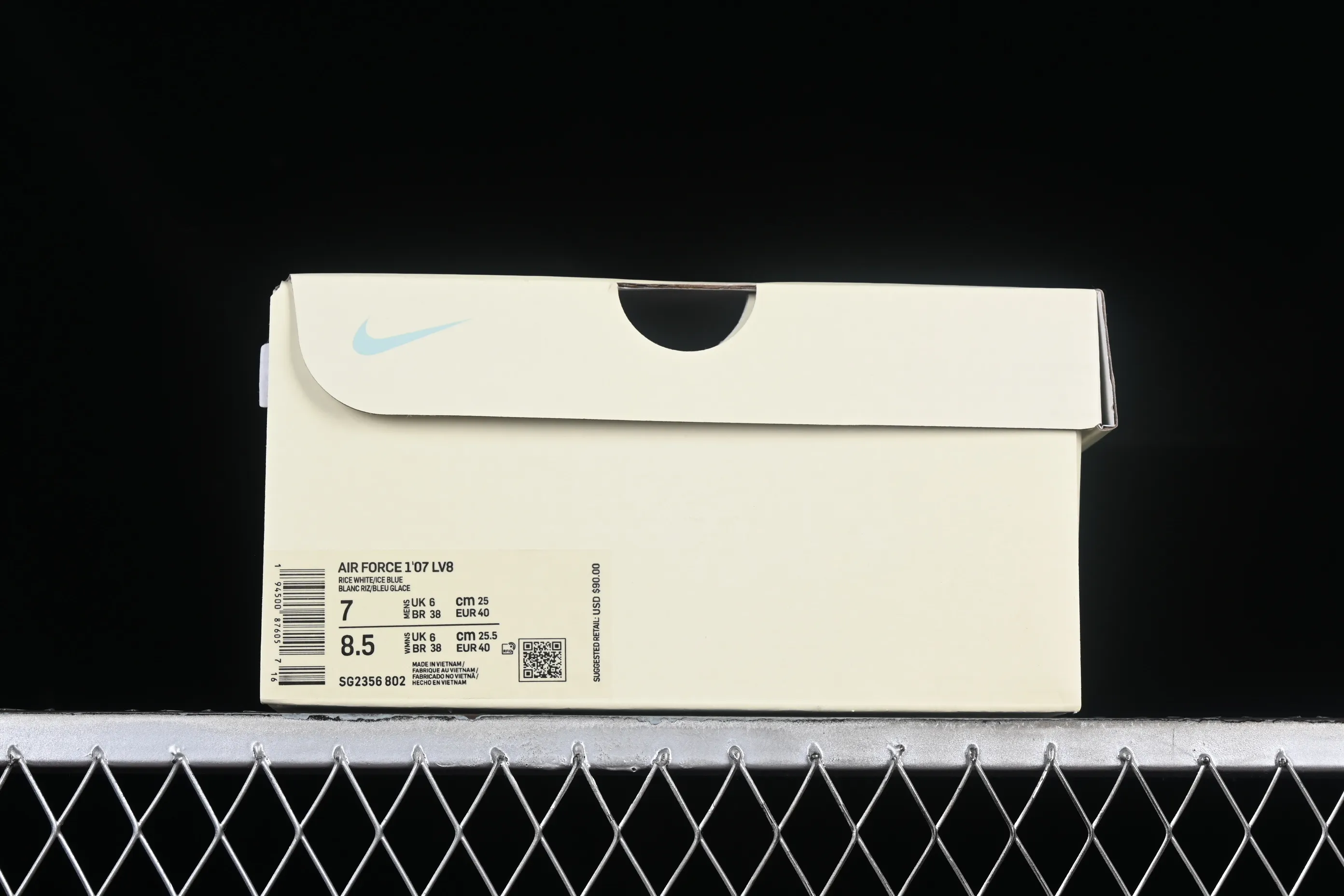 All categories Nk Air Force 1 Air Force series Nk Air Force 1 Mid Air Force mid-top Nk Air Force 1'07 Mid sky blue pearlescent small hook Air Force One mid-top casual sneakers SG2356-802